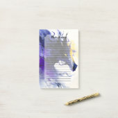 Post-it® Abstract Watercolor Black Horse Portrait (Sur un bureau)