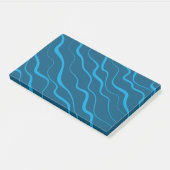 Post-it® Abstraction de vague bleue simple et moderne (Incliné)
