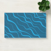 Post-it® Abstraction de vague bleue simple et moderne (Bureau)