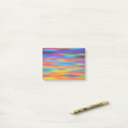Post-it® Abstrait Desert Sunset Sky Artwork (Sur un bureau)