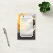 Post-it® Abstrait Doré Marbre Moderne Vagues (Bureau)