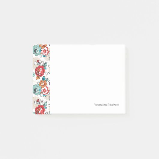 Post-it® Abstrait Elegance, patron floral 5 (Devant)