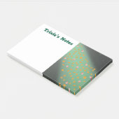 Post-it® Abstrait lune feuilles d'automne roses (Incliné)