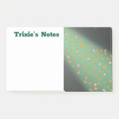 Post-it® Abstrait lune feuilles d'automne roses (Devant)