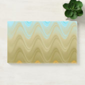 Post-it® Abstrait Ondulé Bleu Vert Orange (Bureau)
