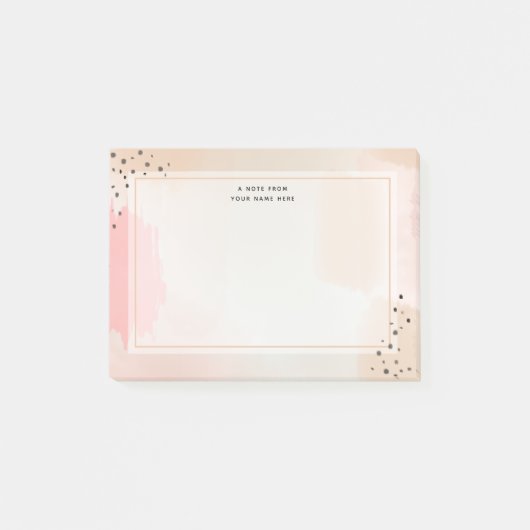 Post-it® Abstrait rose (Devant)