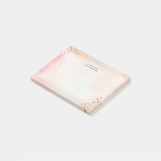 Post-it® Abstrait rose (Incliné)