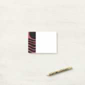 Post-it® Abstrait rose profond du Bauhaus (Sur un bureau)