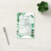 Post-it® Abstrait Traits de Pinceau Vert Minimal Moderne (Bureau)