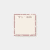 Post-it® Abstrait Vigne Tourbillonnante Notes Modernes & Gr (Devant)