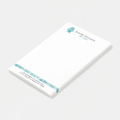 Post-it® Accent bleu turquoise (Incliné)