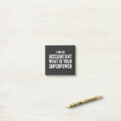 Post-it® accountant What is your Superpower (Sur un bureau)