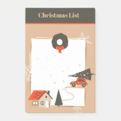 Post-it® Accueil pour les notes post-it de Noël (Devant)