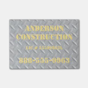 Post-it® Acier Diamant Plate Informations commerciales