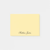 Post-it® Add Your Name to Custom Light Yellow Stationery (Devant)