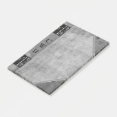 Post-it® Addison Shade vieux livre Cool Monogramme (Incliné)