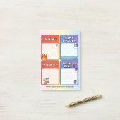 Post-it® ADHD Eisenhower Matrix Task Organizer 4x6 Card (Sur un bureau)