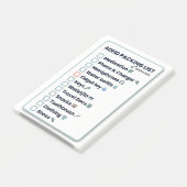 Post-it® ADHD Packing List Minimalist Travel Checklist (Incliné)