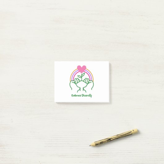 Post-it® Adopter la diversité (Sur un bureau)
