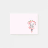 Post-it® Adorable Ballerina Elephant En Pointe (Devant)