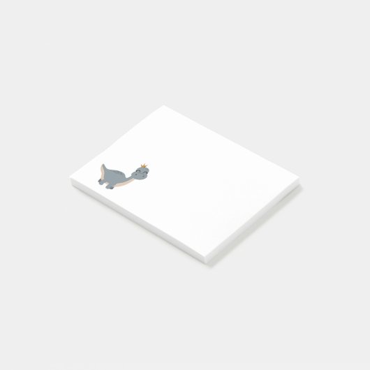 Post-it® Adorable Boho Grey Dinosaur (Incliné)