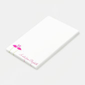 Post-it® Adorable Flamants roses Roses Dans L'Amour Personn (Incliné)