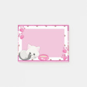 Post-it® adorable Kitten blanc (Devant)