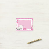 Post-it® adorable Kitten blanc (Sur un bureau)