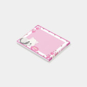 Post-it® adorable Kitten blanc (Incliné)