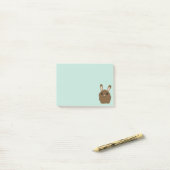Post-it® Adorable lapin lapin Brown (Sur un bureau)