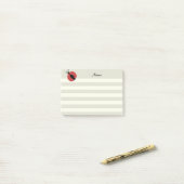 Post-it® Adorable moderne mignon coccinelle (Sur un bureau)