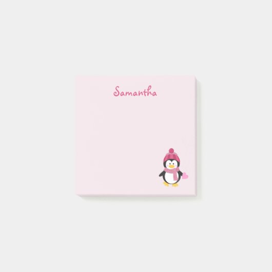 Post-it® Adorable Penguin Saint-Valentin (Devant)