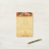 POST-IT® ADORATION DU PARCHEMIN DE NATIVITÉ DE MAGI (Sur un bureau)