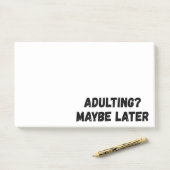 Post-it® Adulte Peut-Être Plus Tard (Sur un bureau)