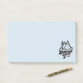 Post-it® Adventure Await Camping (Sur un bureau)
