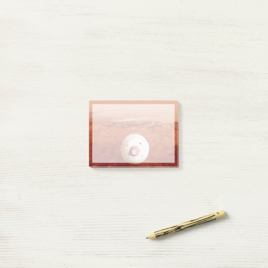 Post-it® Aérocoque Avec Perpersévérance Rover Descente Vers (Sur un bureau)
