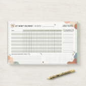 Post-it® Aesthetic Neurodivergent Habit Tracker Brain Dump (Sur un bureau)