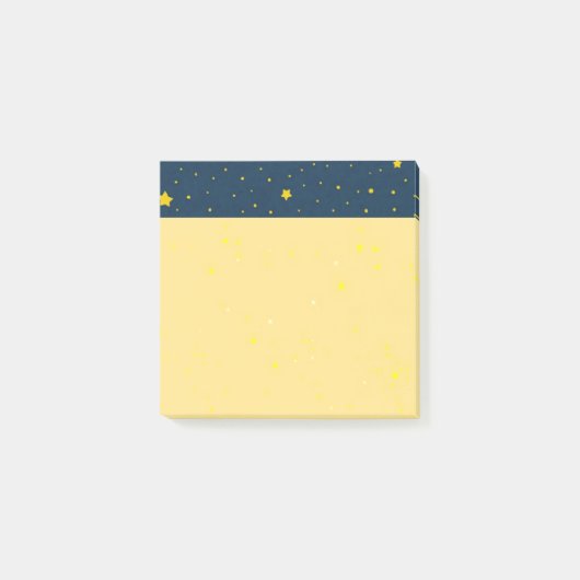 Post-it® Aesthetic Starry Night Celestial Yellow Post it No (Devant)