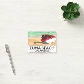 Post-it® Affiche de plage de Zuma Beach LA Rail (Bureau)