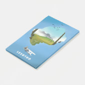 Post-it® Affiche de ski en Afrique du Sud Lesotho (Incliné)