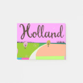 Post-it® Affiche de voyage des champs de Hollande (Devant)