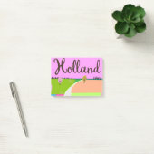Post-it® Affiche de voyage des champs de Hollande (Bureau)
