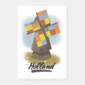 Post-it® Affiche de voyage moulin à vent de Hollande (Devant)