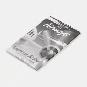 Post-it® Affiche de voyage vintage Fly Airways. (Incliné)