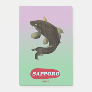 Post-it® Affiche touristique vintage de Sapporo Japon