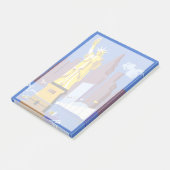 Post-it® Affiche Vintage voyage pour Allegheny Airlines (Incliné)