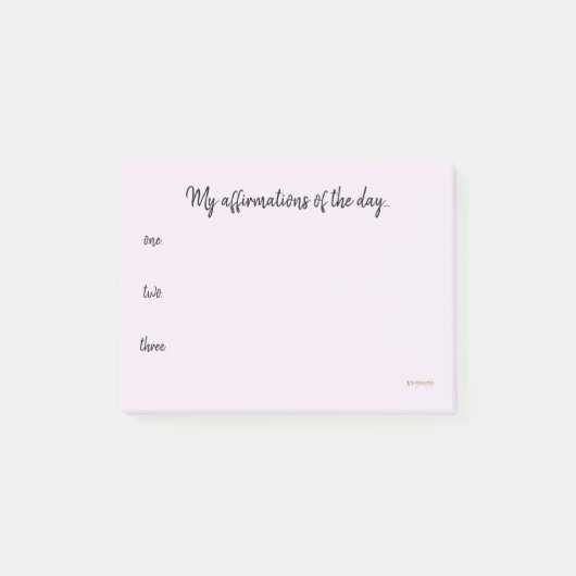 Post-it® Affirmations du jour… (Devant)