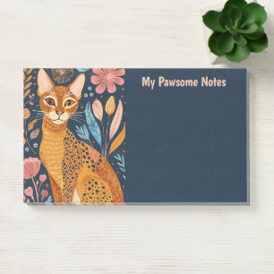Post-it® Africain Golden Chat Boho My Pawsome Personnel