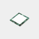 Post-it® Agate Green Gold Parties scintillant Géode Marbre  (Incliné)