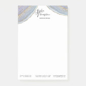 Post-it® Agate moderne de Geode de lavande d'or - notes de (Devant)